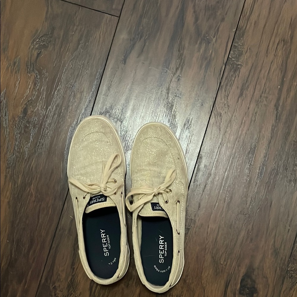 Sperry Cream Boat Shoes Classic Canvas Design